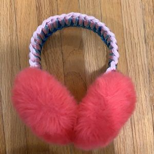 NWOT Pink Fluffy Earmuffs for girls